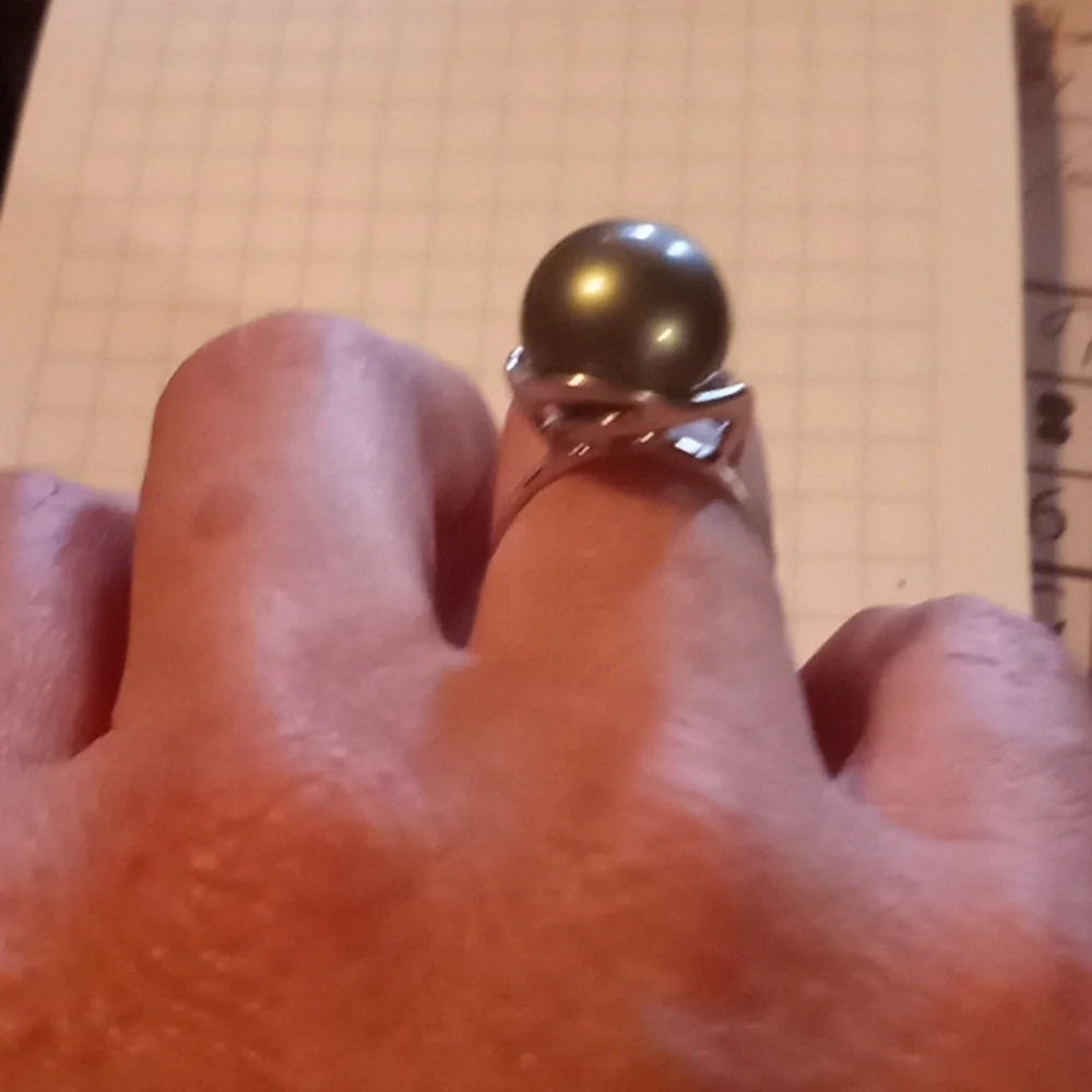 Tahitian pearl ring - Picture 2 of 8